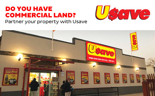 GET IN TOUCH WITH USAVE FOR COMMERCIAL PROPERTY OPPORTUNITIES IN SOUTH AFRICA.