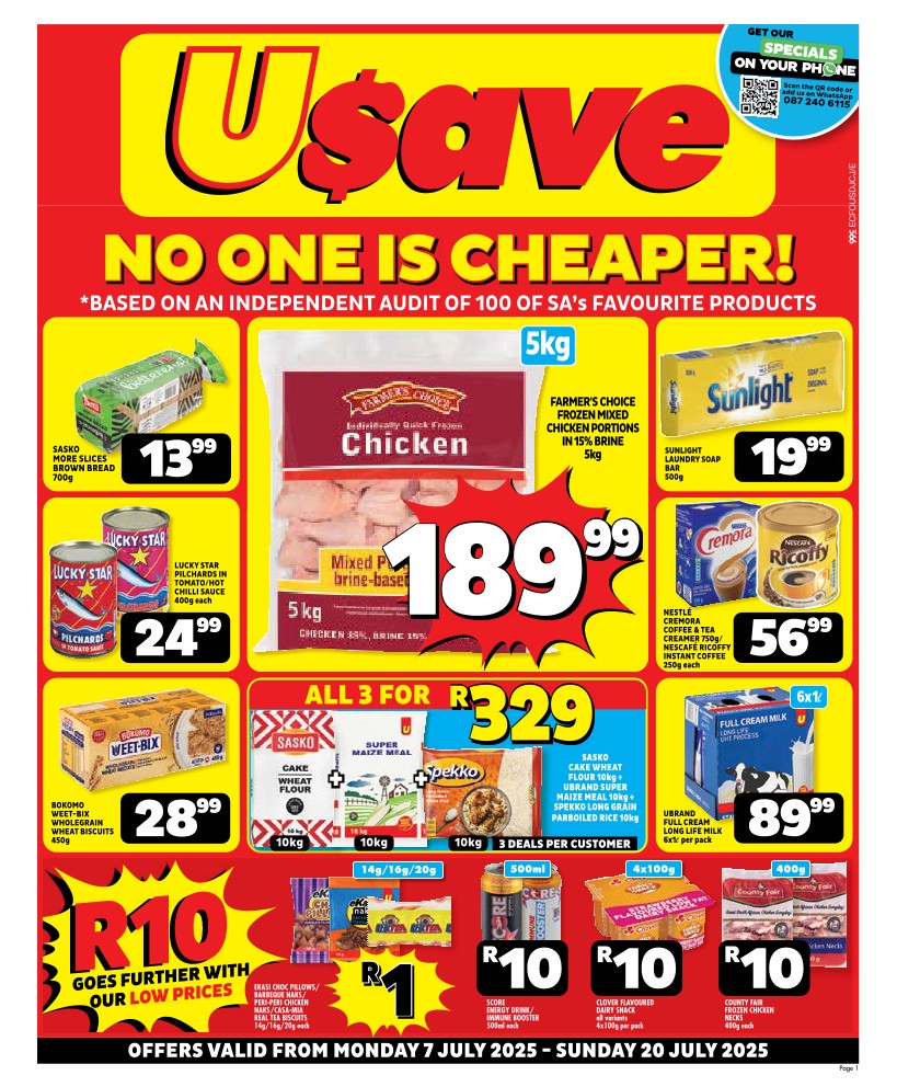 specials leaflet