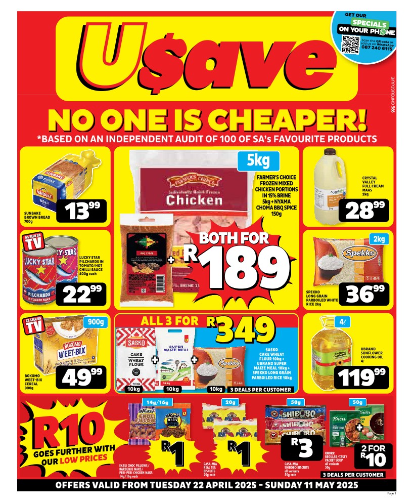 specials leaflet