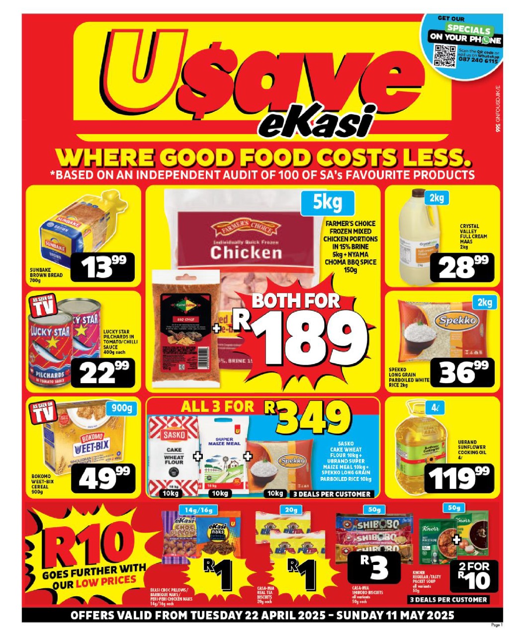specials leaflet