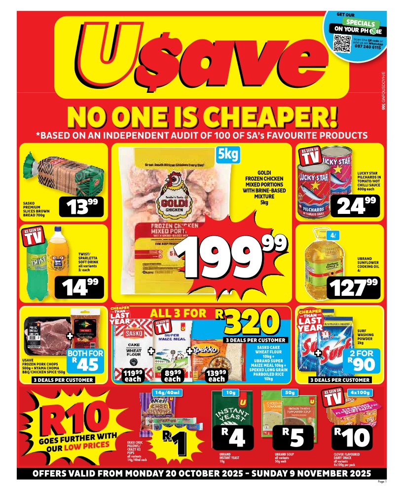 specials leaflet